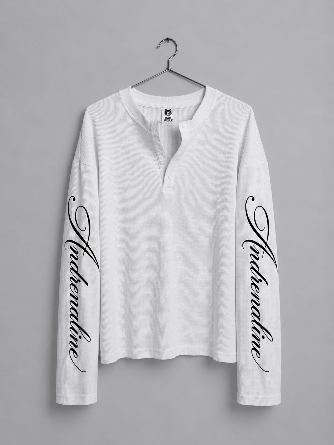 OVERSIZED HENLEY LONG SLEEVE T-SHIRT (BOXY FIT)