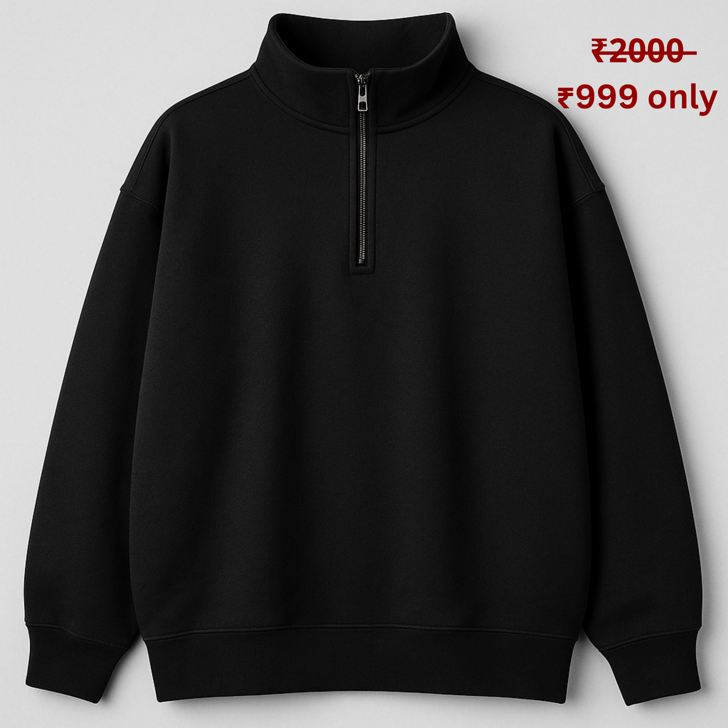 OVERSIZE PREMIUM 380 GSM (QUARTER ZIPPER)