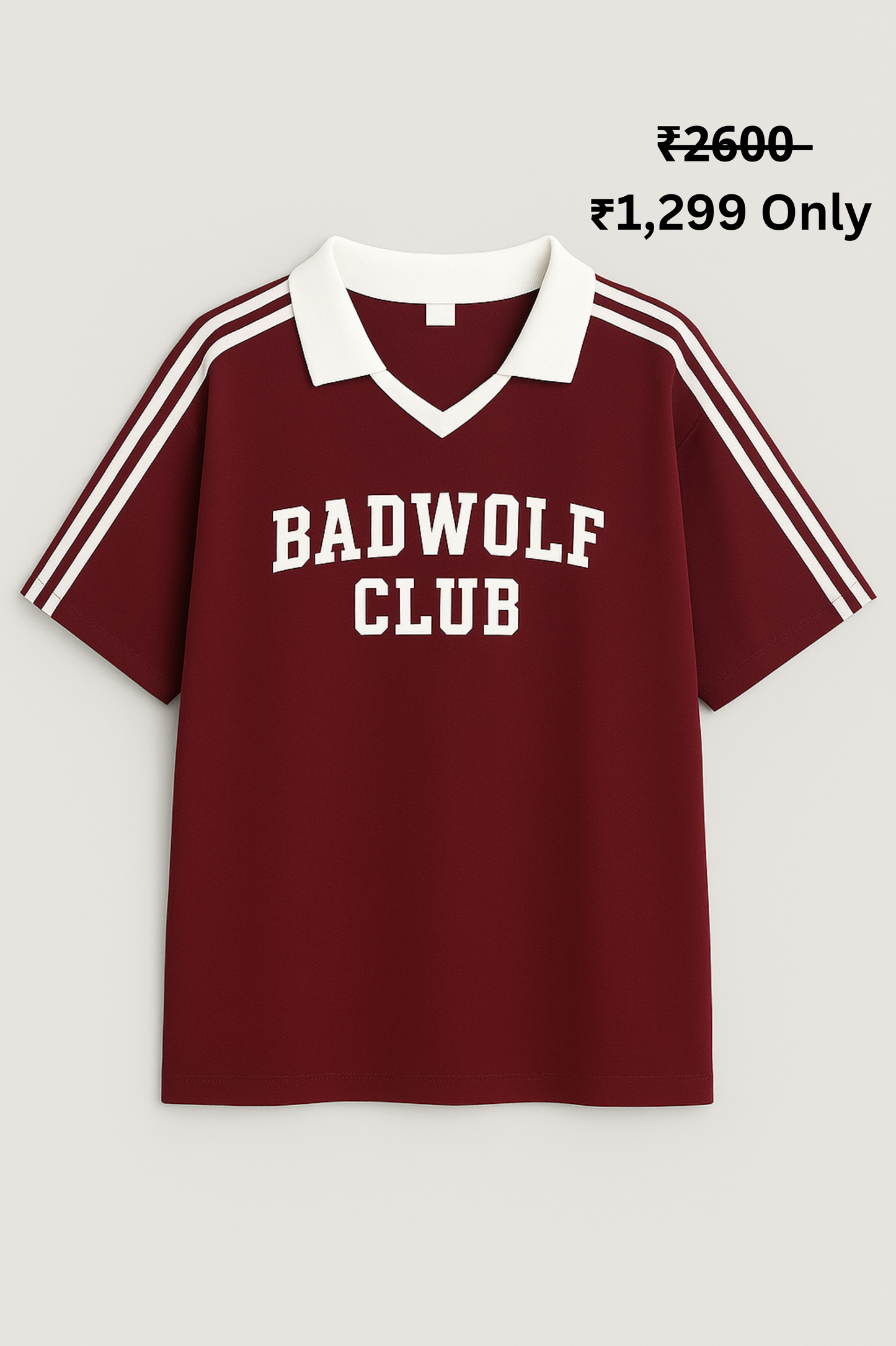 BADWOLF CLUB RETRO VARSITY OVERSIZE (MEHROON)