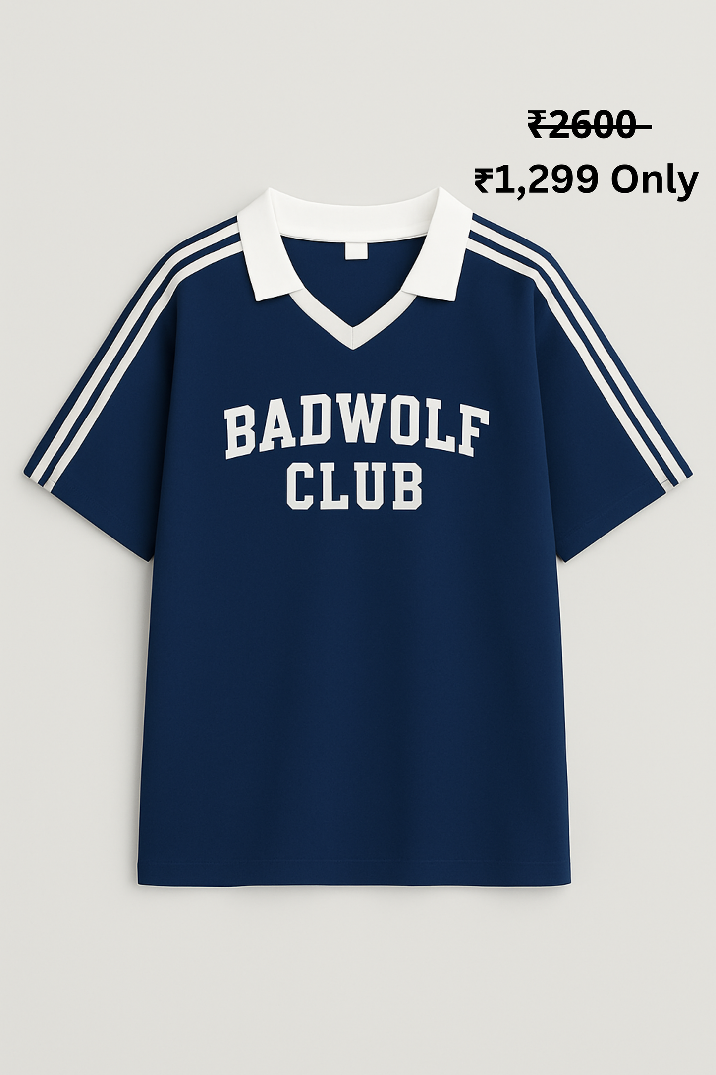 BADWOLF CLUB RETRO VARSITY OVERSIZE (NAVY BLUE)