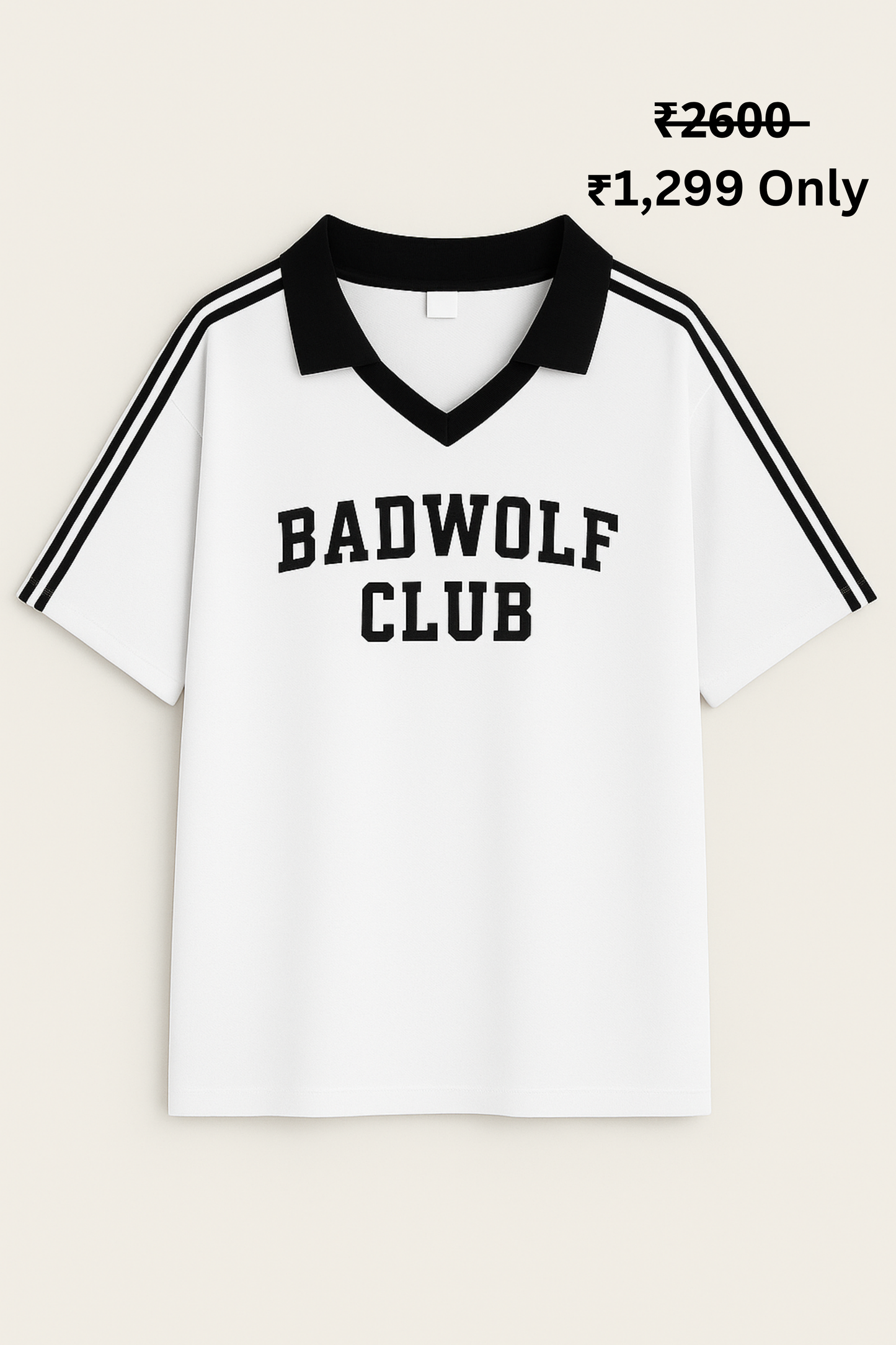 BADWOLF RETRO VARSITY OVERSIZE (WHITE)