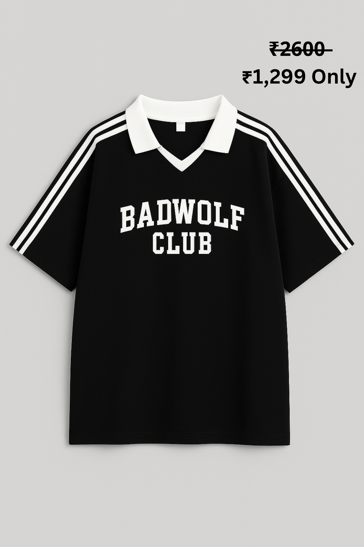 BADWOLF CLUB RETRO VARSITY OVERSIZE (BLACK)