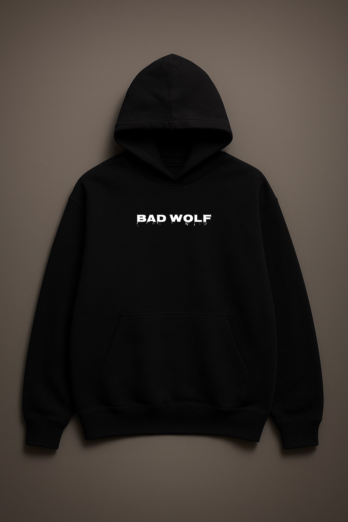 PREMIUM BLACK STREETWEAR POP OVERSIZE HOODIE