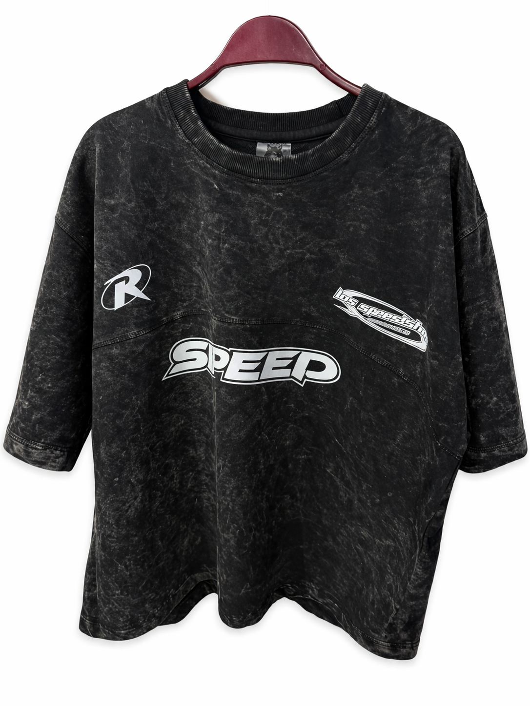 PREMIUM BOXY OVERSIZE ACID WASH (BLACK)....SPEED.....