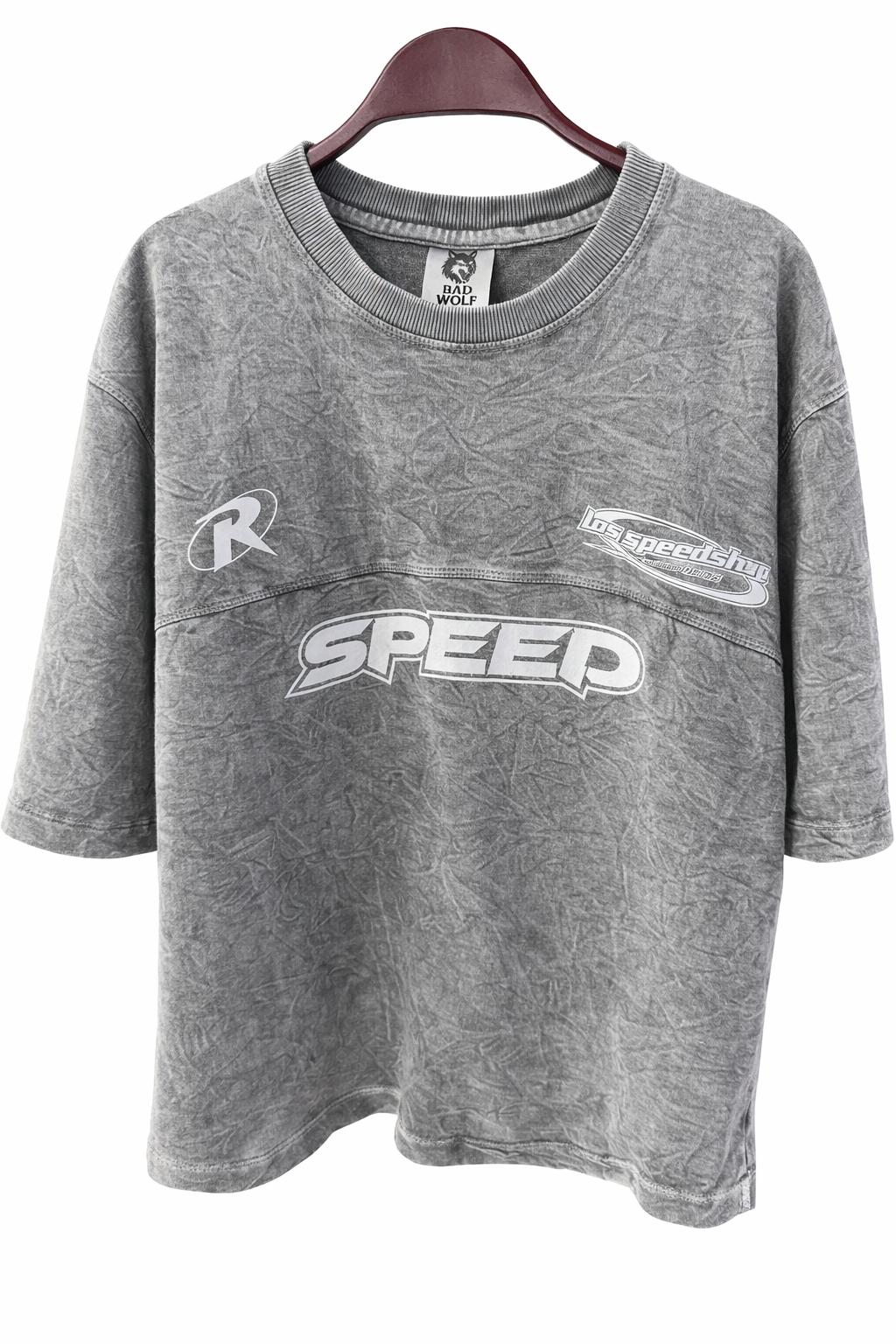 PREMIUM BOXY OVERSIZE ACID WASH T-SHIRT (GREY)....SPEED