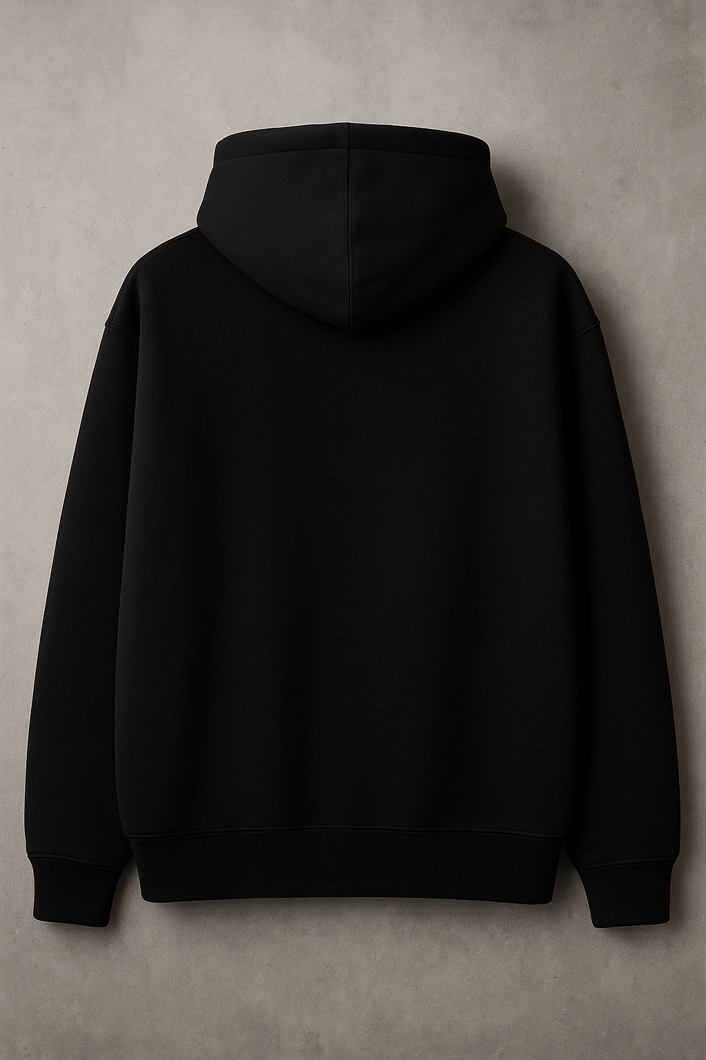 PREMIUM OVERSIZE BLACK PLAIN HOODIE