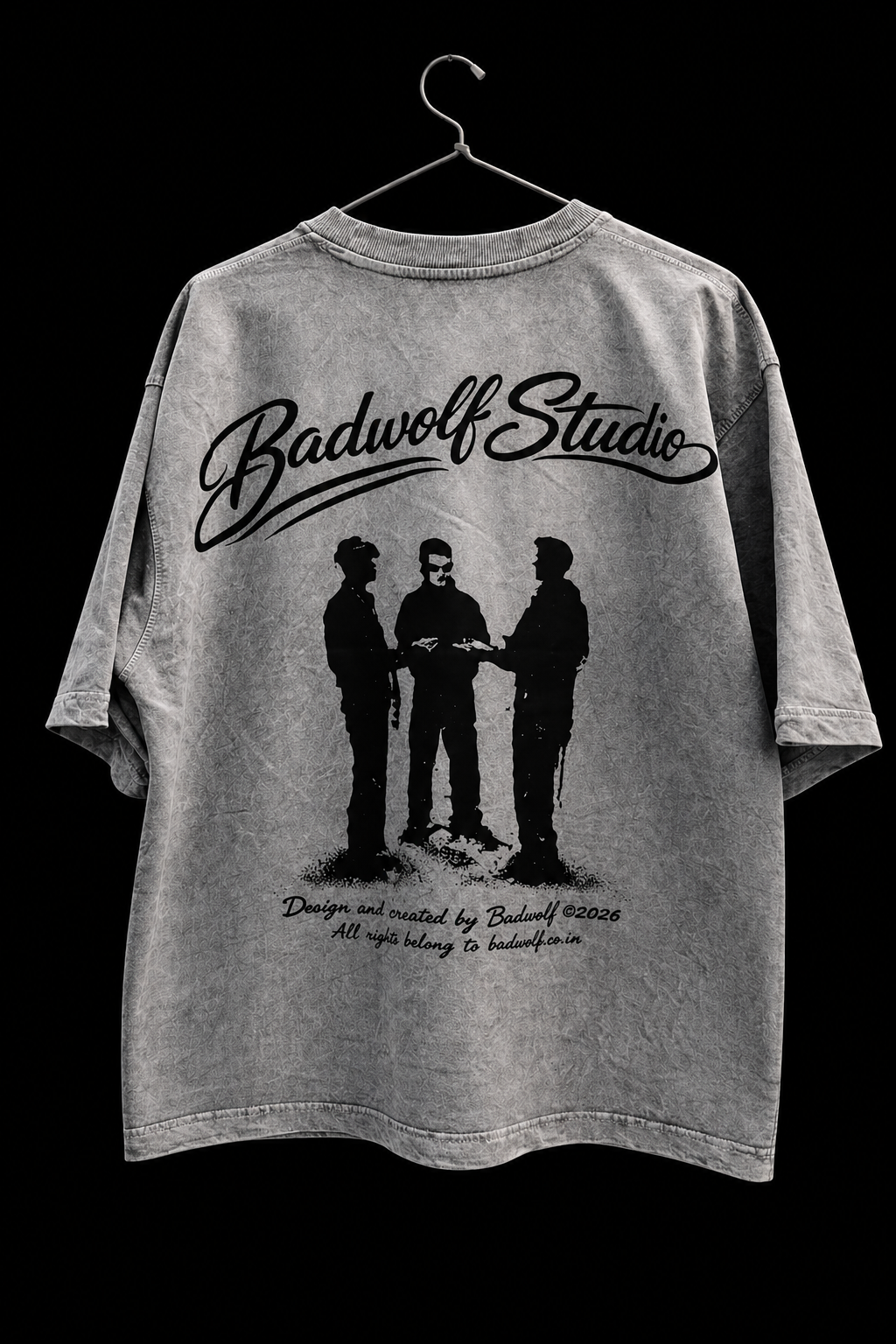 PREMIUM BEGGY OVERSIZE ACID WASH (GREY)..STUDIO