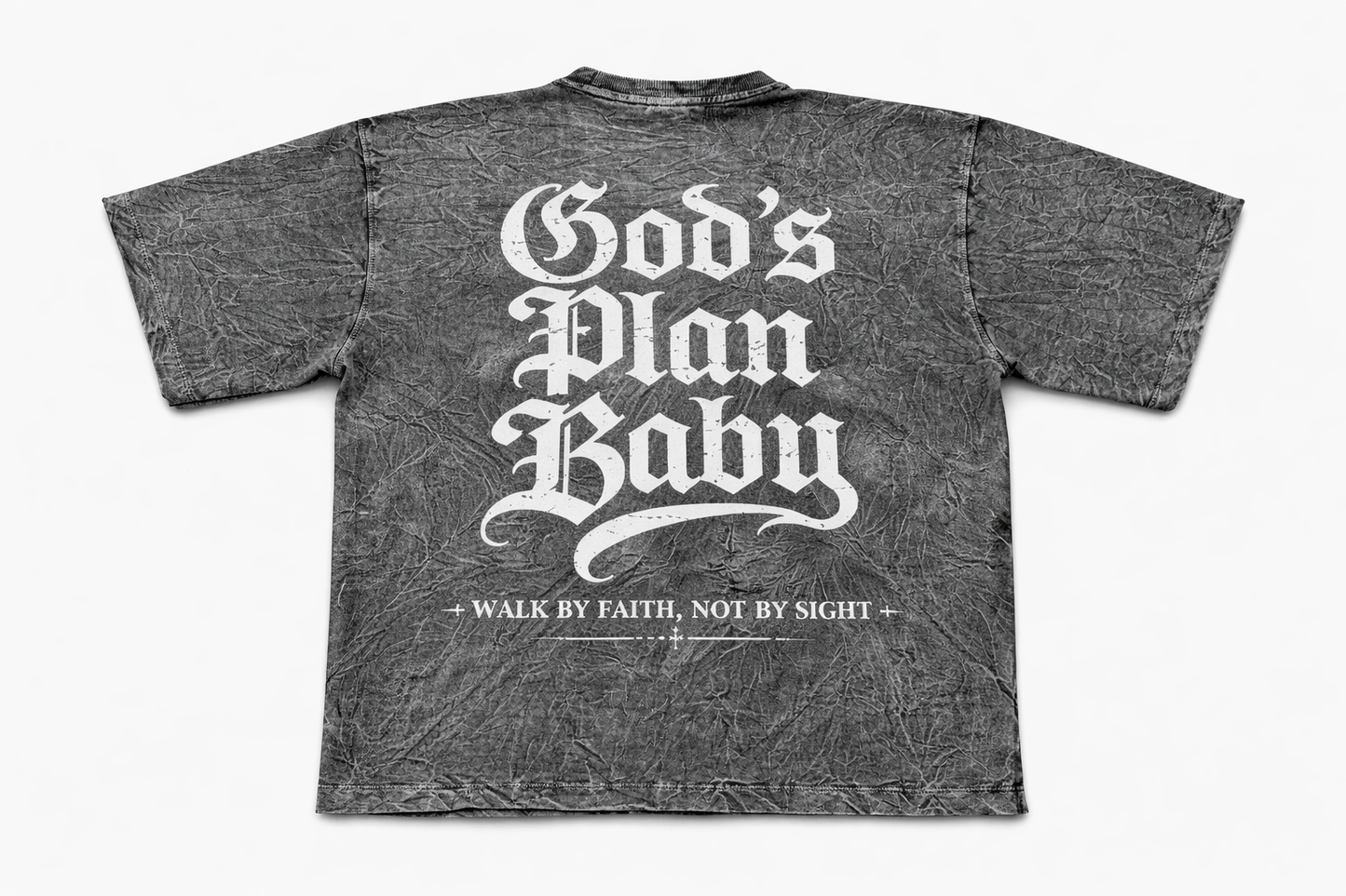 PREMIUM BOXY OVERSIZE ACID WASH (GREY) .....GODS PLAN....