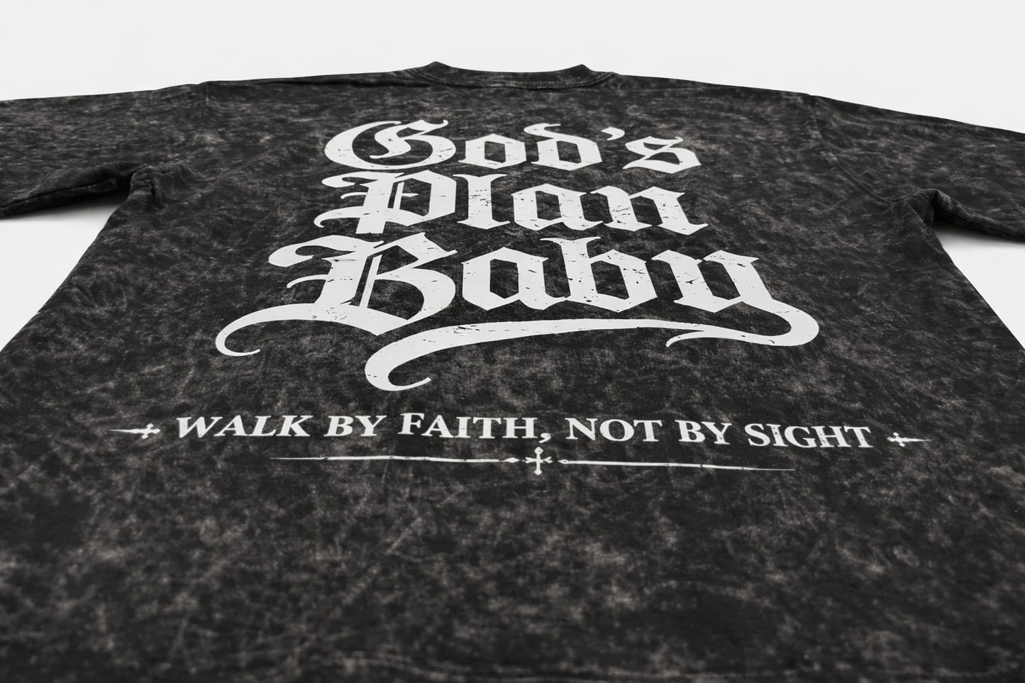 PREMIUM BOXY OVERSIZE ACID WASH T-SHIRT (BLACK)....GODS PLAN