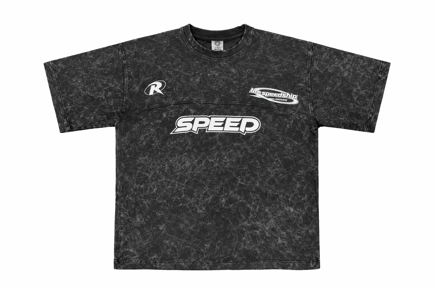 PREMIUM BOXY OVERSIZE ACID WASH (BLACK)....SPEED.....