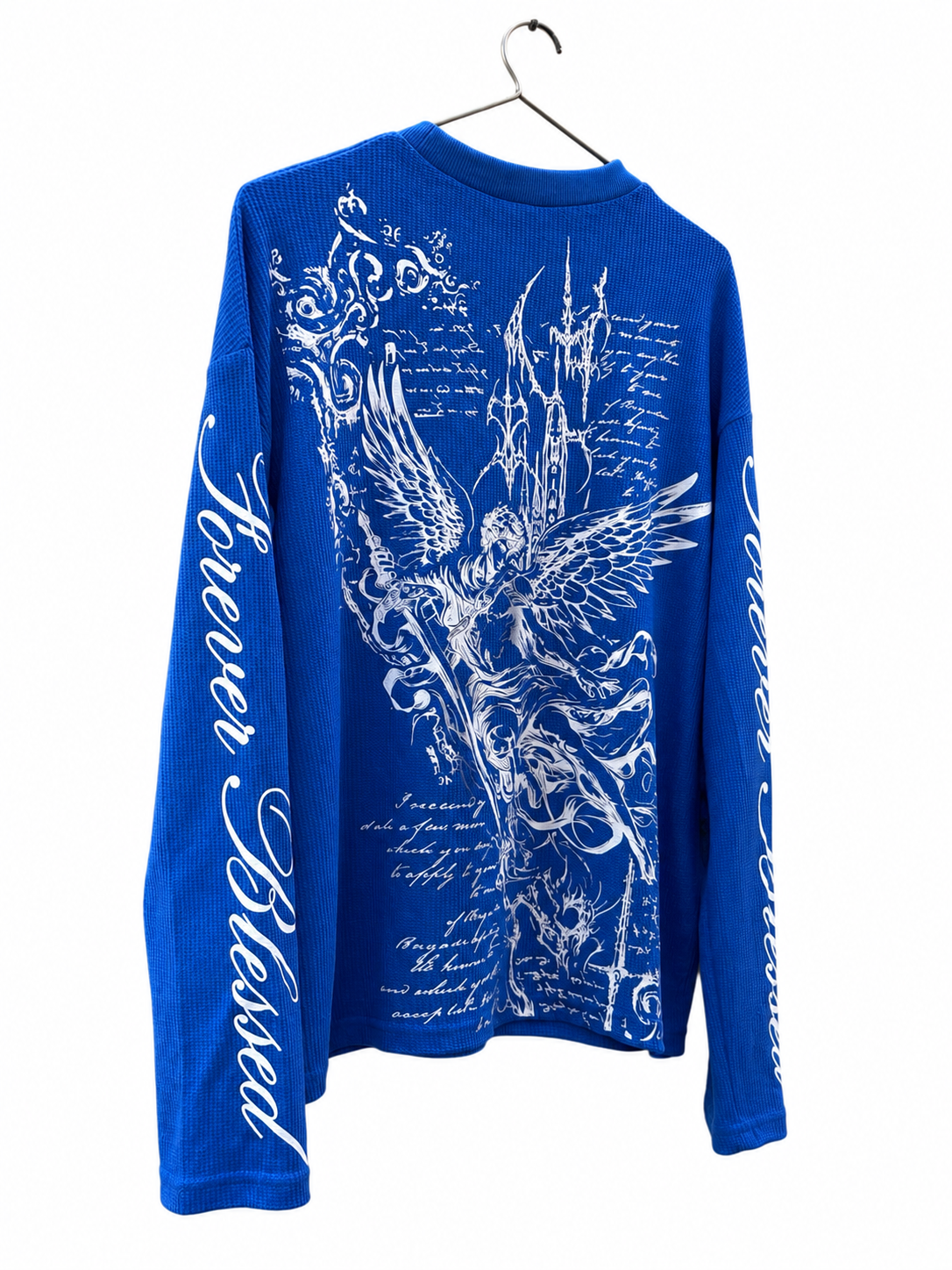 PREMIUM OVERSIZED LONG SLEEVE T-SHIRT BOXY FIT (royal blue)