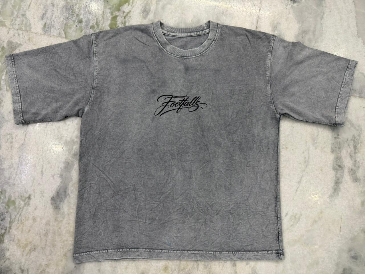 PREMIUM BOXY OVERSIZE ACID WASH T-SHIRT (GREY)...FOOTFALLS