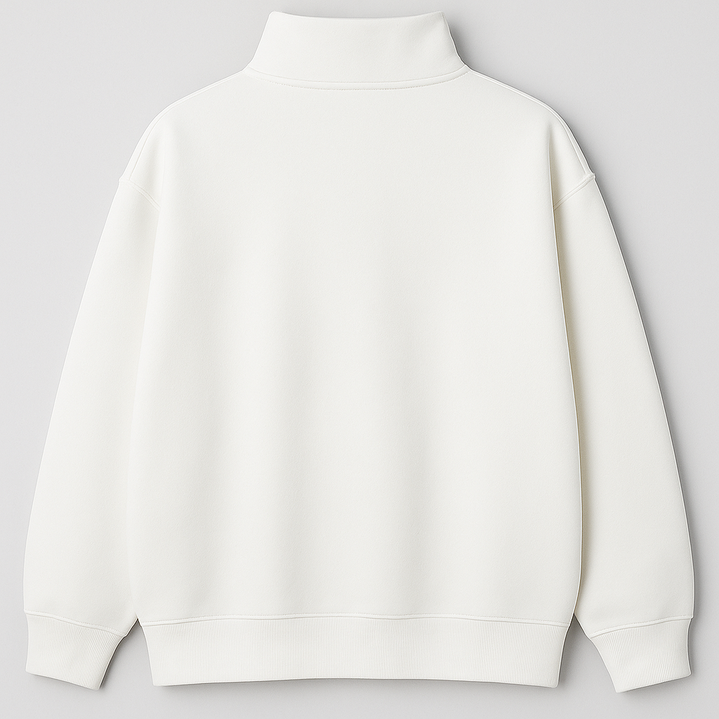 PREMIUM 380 GSM (WHITE) QUARTER ZIP